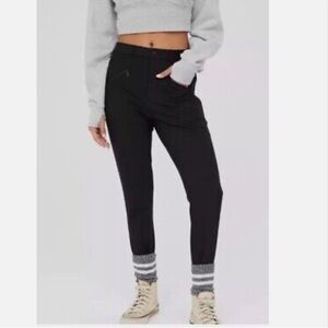 Aerie Offline Women’s Chillside Ski Pants Black Stirrups Size XL NWT